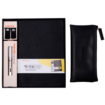 TRUECOLOR 120 A5 business leather notebook notepad diary soft copy gift pen pen holder pencil bag gift box set black 9208
TRUECOLOR 120 A5 business leather notebook notepad diary soft copy gift pen pen holder pencil bag gift box set black 9208
