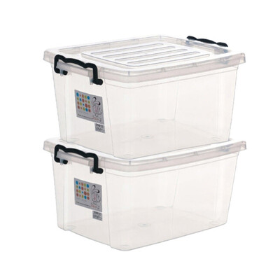 Citylong Plastic Storage Box Transparent Seal Candy Color Clothing Storage Box 2 Pack Transparent White 24L 6089
Citylong Plastic Storage Box Transparent Seal Candy Color Clothing Storage Box 2 Pack Transparent White 24L 6089