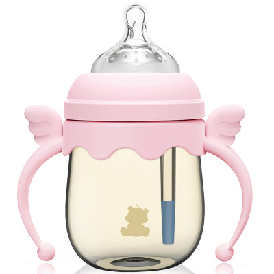

[Супермаркет] маленький белый медведь Jingdong PPSU широкий флакон калибр бутылки новорожденный бутылка розового 160ml 09723