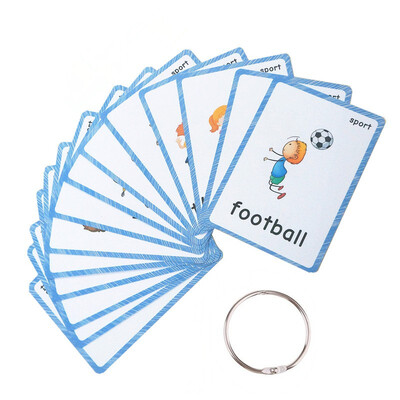 14 Pieces-Sports Flash Cards-English word learning card&pocket size flash card for Preschool children-English Vocabulary Cards
14 Pieces-Sports Flash Cards-English word learning card&pocket size flash card for Preschool children-English Vocabulary Cards