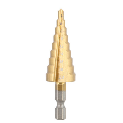 Multifunctional HSS Titanium Coated Straight Flute Step Drill Bits Essential Hardware Tool Pagoda Drill Bit
Multifunctional HSS Titanium Coated Straight Flute Step Drill Bits Essential Hardware Tool Pagoda Drill Bit