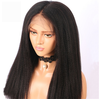 Kinky Straight Full Lace Human Hair Wigs Pre plucked Hairline with Baby Hair Natural Color 150 Density
Kinky Straight Full Lace Human Hair Wigs Pre plucked Hairline with Baby Hair Natural Color 150 Density