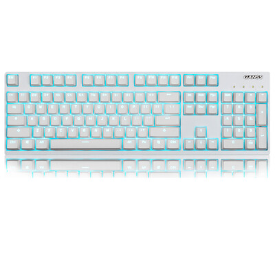 GANSS GS104 вишневый вал без механической клавиатуры игры голубого лед 104 белой оси чая (PBT Edition)
GANSS GS104 вишневый вал без механической клавиатуры игры голубого лед 104 белой оси чая (PBT Edition)