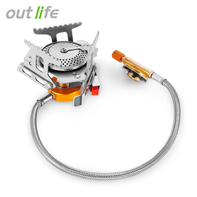 Outlife Portable Gas Burner Split Type Stove Head Outdoor split air furnace electronic ignition device energy-saving technology
Outlife Portable Gas Burner Split Type Stove Head Outdoor split air furnace electronic ignition device energy-saving technology