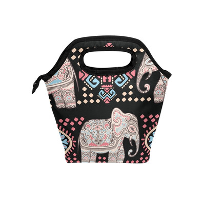 Insulated Lunch Tote Bag Bohemia Elephant Travel Picnic Lunch Handbags Portable Zipper Lunch Bag Box
Insulated Lunch Tote Bag Bohemia Elephant Travel Picnic Lunch Handbags Portable Zipper Lunch Bag Box