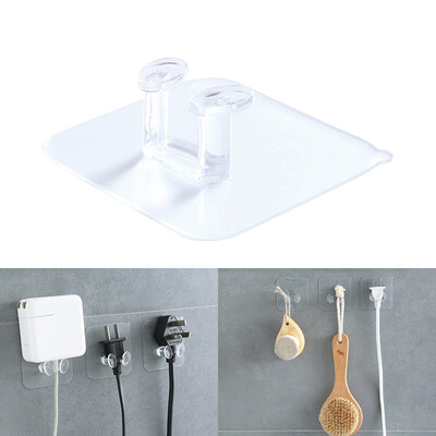 Transparent Home Office Wall Storage Hook Powerful Power Plug Adhesive Hook Plastic Power Plug Socket Holder Hanger
Transparent Home Office Wall Storage Hook Powerful Power Plug Adhesive Hook Plastic Power Plug Socket Holder Hanger