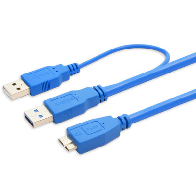 Shanze (SAMZHE) UY-008 high-speed USB3.0 mobile hard disk data cable 2A / MICRO B hard disk box cable with a USB auxiliary power supply 1 meter
Shanze (SAMZHE) UY-008 high-speed USB3.0 mobile hard disk data cable 2A / MICRO B hard disk box cable with a USB auxiliary power supply 1 meter