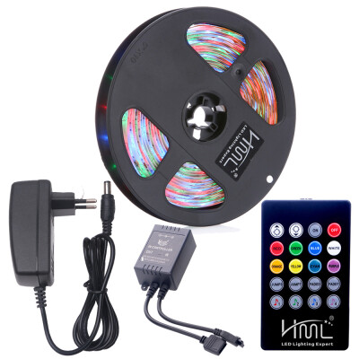 HML Waterproof LED Strip Light 5M 24W RGB SMD2835 300 LEDs with IR 20 Keys Music Remote Control&EU DC Adapter
HML Waterproof LED Strip Light 5M 24W RGB SMD2835 300 LEDs with IR 20 Keys Music Remote Control&EU DC Adapter
