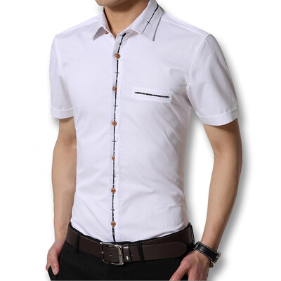 Men Fashion Designers Shirts Casual Men Short Sleeve Shirts Cotton Slim Fits Plus Size Spring Summer Men Shirts Hot Sale
Men Fashion Designers Shirts Casual Men Short Sleeve Shirts Cotton Slim Fits Plus Size Spring Summer Men Shirts Hot Sale