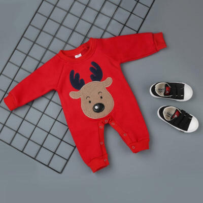 US Christmas Lovely Newborn Baby Boy Girl Elk Red Romper Bodysuit Clothes Outfit
US Christmas Lovely Newborn Baby Boy Girl Elk Red Romper Bodysuit Clothes Outfit