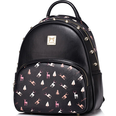 JUST STAR shoulder bag new female bag backpack shoulder bag female taste elk printing fashion rivets JS916L night black
JUST STAR shoulder bag new female bag backpack shoulder bag female taste elk printing fashion rivets JS916L night black