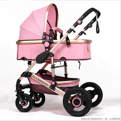 Wisesonle baby stroller high view stroller baby can sit or lie flat on two sides light four-wheel vibration-absorbent trolley Cali
Wisesonle baby stroller high view stroller baby can sit or lie flat on two sides light four-wheel vibration-absorbent trolley Cali