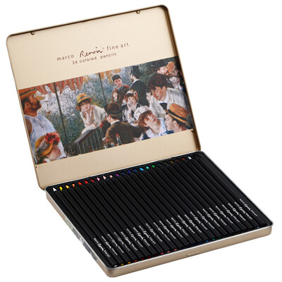 Marco 3200-24TN Renoir серии 24-цветная черная древесина маслянистый цветной карандаш / цветная ручка / цветная свинцовая железная коробка
Marco 3200-24TN Renoir серии 24-цветная черная древесина маслянистый цветной карандаш / цветная ручка / цветная свинцовая железная коробка