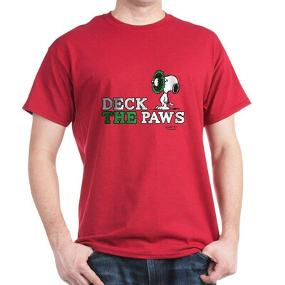 CafePress Snoopy Deck The Paws - 100 Cotton T-Shirt
CafePress Snoopy Deck The Paws - 100 Cotton T-Shirt