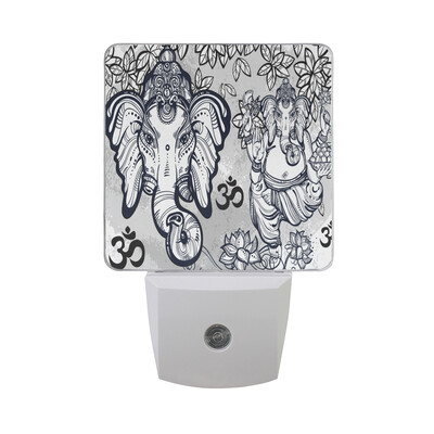 ALAZA LED Night Light With Smart Dusk To Dawn SensorHindu Lord Ganesha Over Mandala Plug In Night Light
ALAZA LED Night Light With Smart Dusk To Dawn SensorHindu Lord Ganesha Over Mandala Plug In Night Light