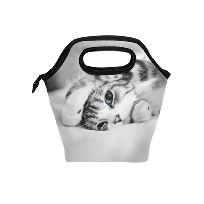 Insulated Lunch Tote Bag Lying Cat Travel Picnic Lunch Handbags Portable Zipper Lunch Bag Box
Insulated Lunch Tote Bag Lying Cat Travel Picnic Lunch Handbags Portable Zipper Lunch Bag Box