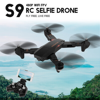 S9 RC Drone with Camera 720P Wifi FPV for Beginner Training Christmas Gift Altitude Hold Foldable RC Quadcopter
S9 RC Drone with Camera 720P Wifi FPV for Beginner Training Christmas Gift Altitude Hold Foldable RC Quadcopter