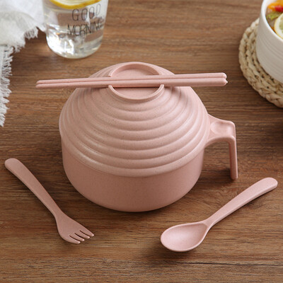 Xin Yan wheat straw tableware spoon set student dormitory with lid large bowl home Japanese instant noodles instant noodles bowl large capacity pink
Xin Yan wheat straw tableware spoon set student dormitory with lid large bowl home Japanese instant noodles instant noodles bowl large capacity pink