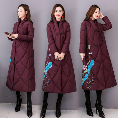 Down cotton jacket winter long loose waist collar collar warm jacket retro thick cotton clothes women 90225
Down cotton jacket winter long loose waist collar collar warm jacket retro thick cotton clothes women 90225