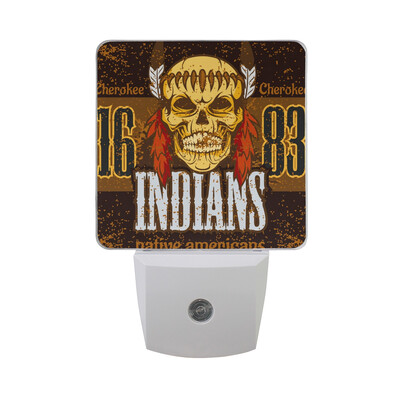 ALAZA LED Night Light With Smart Dusk To Dawn SensorHand Drawn Indian Skull Colorful Plug In Night Light
ALAZA LED Night Light With Smart Dusk To Dawn SensorHand Drawn Indian Skull Colorful Plug In Night Light