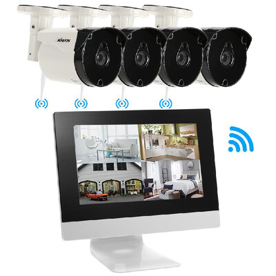 KKmoon 4 Channel Wireless WiFi NVR CCTV System Kit 101LCD Screen Monitor 4pcs HD 720P WiFi Outdoor Weatherproof Bullet IP Came
KKmoon 4 Channel Wireless WiFi NVR CCTV System Kit 101LCD Screen Monitor 4pcs HD 720P WiFi Outdoor Weatherproof Bullet IP Came