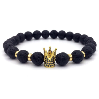 new fashion Hot Trendy Lava Stone Pave CZ Imperial Crown And Helmet Charm Bracelet For Men Or Women Bracelet Jewelry Pulseira homb
new fashion Hot Trendy Lava Stone Pave CZ Imperial Crown And Helmet Charm Bracelet For Men Or Women Bracelet Jewelry Pulseira homb