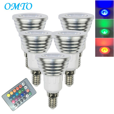 OMTO 5PCS E14 3W RGB 16 Color Changing Spotlight with IR Remote Control Mood Ambiance Lighting
OMTO 5PCS E14 3W RGB 16 Color Changing Spotlight with IR Remote Control Mood Ambiance Lighting