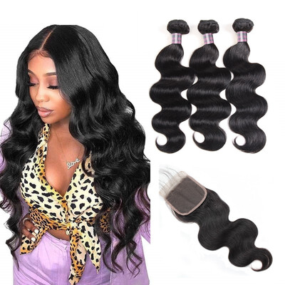 Ishow Hair 7A Brazilian Virgin Hair With Baby Hair Closure 3PCS Brazilian Body Wave Hair Bundles With 1PC Lace Closure
Ishow Hair 7A Brazilian Virgin Hair With Baby Hair Closure 3PCS Brazilian Body Wave Hair Bundles With 1PC Lace Closure