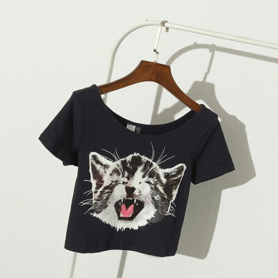 2016 Summer Women Lucky Cat Printed T Shirts Cute Slim Short Sleeve Girl T-Shirts O Neck Tops Tees
2016 Summer Women Lucky Cat Printed T Shirts Cute Slim Short Sleeve Girl T-Shirts O Neck Tops Tees