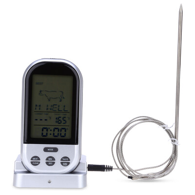 TS-BN52 Digital Wireless Remote Kitchen Oven Food Cooking Grill Smoker Meat Thermometer with Sensor Probe
TS-BN52 Digital Wireless Remote Kitchen Oven Food Cooking Grill Smoker Meat Thermometer with Sensor Probe
