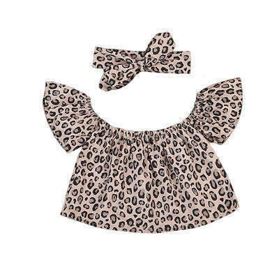 Leopard 2pcs Kids Toddler Baby Girls Off-shoulder TopsHeadband Outfits Set 1-6Y
Leopard 2pcs Kids Toddler Baby Girls Off-shoulder TopsHeadband Outfits Set 1-6Y