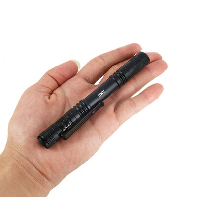 HKV 6000K Small Mini Flashlight Ultra Bright LED Pen Light Pocket Clip Tactical Torch Lamp
HKV 6000K Small Mini Flashlight Ultra Bright LED Pen Light Pocket Clip Tactical Torch Lamp