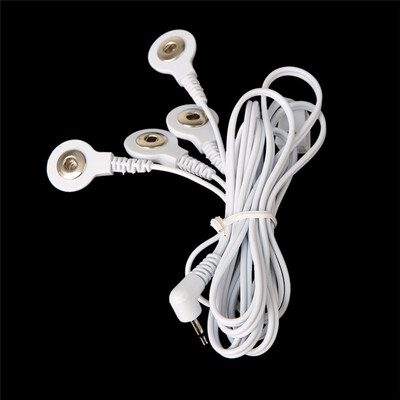 Electrode Lead Wires Connecting Cables with 4 Buttons for Digital TENS Therapy Machine Massager 25mm Plug
Electrode Lead Wires Connecting Cables with 4 Buttons for Digital TENS Therapy Machine Massager 25mm Plug