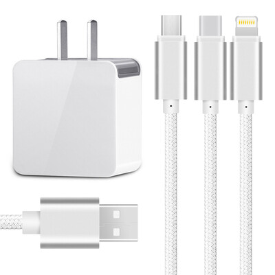 Capshi Mobile Charger 2A + 3 in 1 (Apple / Andrews / Type-c) Data Line Set 1.2m Silver iPhone6s / 7Plus Huawei P9 Glory 8 Millet 5 Le as oppo
Capshi Mobile Charger 2A + 3 in 1 (Apple / Andrews / Type-c) Data Line Set 1.2m Silver iPhone6s / 7Plus Huawei P9 Glory 8 Millet 5 Le as oppo