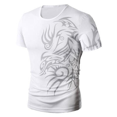 Mens Fashion Slim Fit O Neck Short Sleeve Muscle Tee T-shirt Casual Tops Blouse