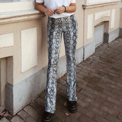 US Women Sexy Snake Print Pants Fashion Wide Leg Trousers Loose High Waist Pants
US Women Sexy Snake Print Pants Fashion Wide Leg Trousers Loose High Waist Pants