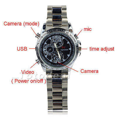 Waterproof 8GB 1280X960 Spy Wrist Watch Hidden Cam Camera DV DVR Camcorder CA-H8
Waterproof 8GB 1280X960 Spy Wrist Watch Hidden Cam Camera DV DVR Camcorder CA-H8