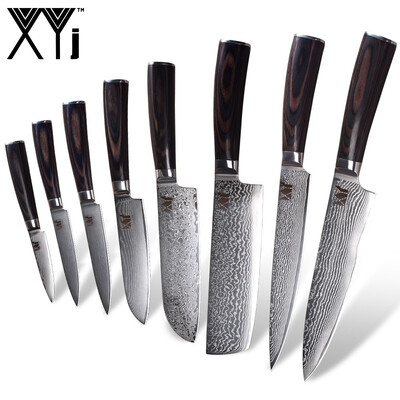 XYj Damascus Steel Pattern Blade Kitchen Knife Damascus Knives 35" 45" 5" 5" 7" 7" 8" 8" Kitchen Kives Tools
XYj Damascus Steel Pattern Blade Kitchen Knife Damascus Knives 35" 45" 5" 5" 7" 7" 8" 8" Kitchen Kives Tools