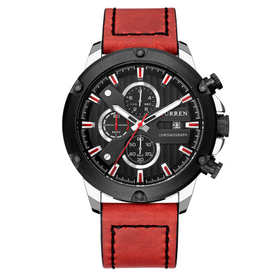 CURREN 8308 Business Men Quartz Watch Calendar Chronograph Fashion Casual Leather Band Male Wristwatch
CURREN 8308 Business Men Quartz Watch Calendar Chronograph Fashion Casual Leather Band Male Wristwatch