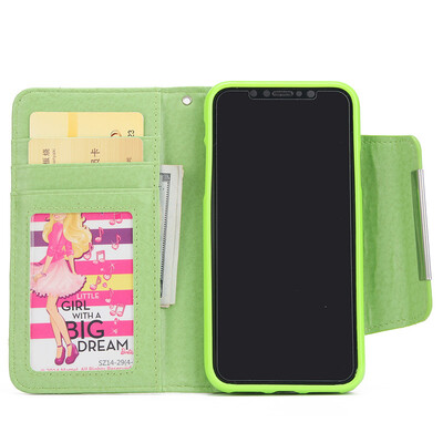 New iPhoneX Mobile Phone Cases Samsung Mobile Shell Wallet Flip Card Protector Green
New iPhoneX Mobile Phone Cases Samsung Mobile Shell Wallet Flip Card Protector Green