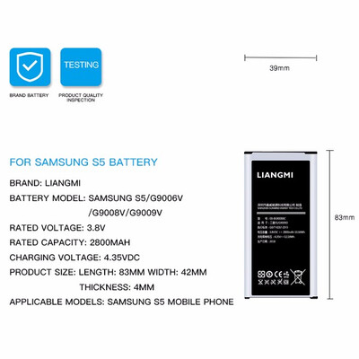 Samsung OEM Replacement Standard Battery Internal for Galaxy series with Toolkit
Samsung OEM Replacement Standard Battery Internal for Galaxy series with Toolkit