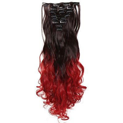 24" Curly 8 Pcs Full Head Clip in Hair Extensions Synthetic 8 Piece 18 Clips Hairpiece Long Wave Trendy Design for Women
24" Curly 8 Pcs Full Head Clip in Hair Extensions Synthetic 8 Piece 18 Clips Hairpiece Long Wave Trendy Design for Women