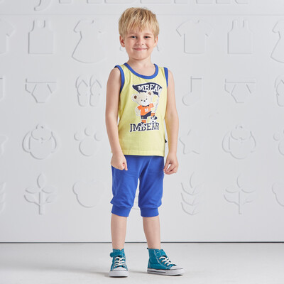 Jamie Bear JMBEAR Set Boys Bear Pattern Vest Set Male Sleeveless Two-piece Set 872526201 Orange 90
Jamie Bear JMBEAR Set Boys Bear Pattern Vest Set Male Sleeveless Two-piece Set 872526201 Orange 90