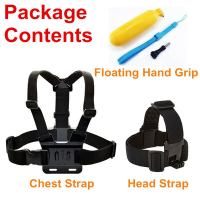 Three-piece Suit Adjustable Action For Gopro Camera Chest Strap Headband Floating Hand Grip Accessories Headstrap Professiona Moun
Three-piece Suit Adjustable Action For Gopro Camera Chest Strap Headband Floating Hand Grip Accessories Headstrap Professiona Moun