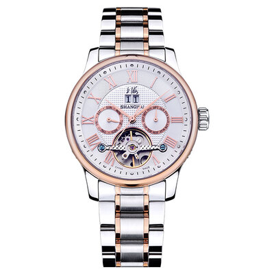 Shanghai (SHANGHAI) watch dynamic flywheel series automatic mechanical male watch SH6003R-1
Shanghai (SHANGHAI) watch dynamic flywheel series automatic mechanical male watch SH6003R-1
