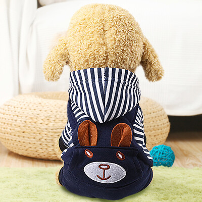 HANHANLEYUAN pet dog clothes four-legged pocket embroidery bear - puppy with buttons autumn&winter models small dog Teddy suitable for 12 kg inside cat clothes four-legged cotton clothes - striped XL
HANHANLEYUAN pet dog clothes four-legged pocket embroidery bear - puppy with buttons autumn&winter models small dog Teddy suitable for 12 kg inside cat clothes four-legged cotton clothes - striped XL