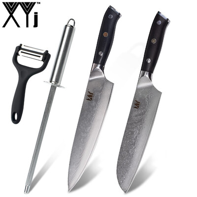 XYj 4PCS Cooking Knives Set Peeler Knife Sharpener Bar 8Chef 7 Santoku Knives Kitchen Tools
XYj 4PCS Cooking Knives Set Peeler Knife Sharpener Bar 8Chef 7 Santoku Knives Kitchen Tools