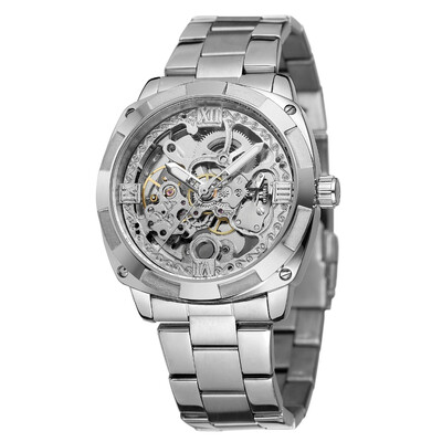 FORSINING 207-1 Business Men Mechanical Watch Time Display Fashion Casual Stainless Steel Strap Bracelet 3ATM Waterproof Self-Wind
FORSINING 207-1 Business Men Mechanical Watch Time Display Fashion Casual Stainless Steel Strap Bracelet 3ATM Waterproof Self-Wind