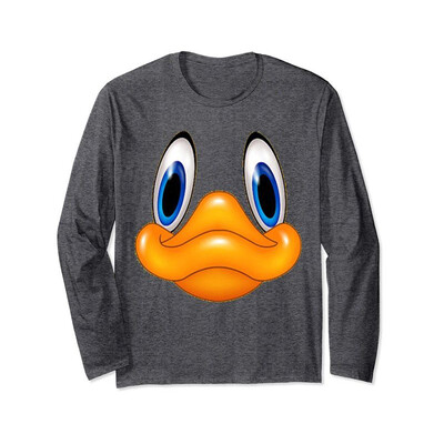 Cute Duck Face Shirt Halloween Costume Mask Long Sleeve
Cute Duck Face Shirt Halloween Costume Mask Long Sleeve