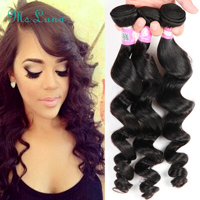 Ms Luna hair Brazilian virgin hair Loose wave 3 pieces/ lot ,100g/pcs 7A grade unprocessed Brazilian human hair
Ms Luna hair Brazilian virgin hair Loose wave 3 pieces/ lot ,100g/pcs 7A grade unprocessed Brazilian human hair